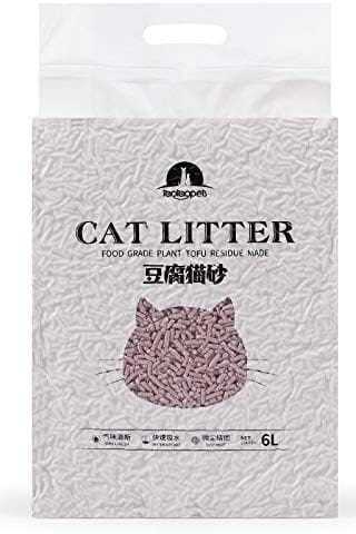 Dubkart Pet sanitary 6 Packs Natural Biodegradable Clumping Cat Litter Absorbent Fragrance (36L)