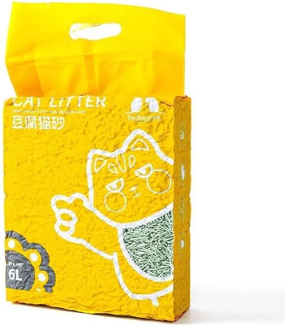 Dubkart Pet sanitary 6 Packs Natural Biodegradable Clumping Cat Litter Absorbent Fragrance (36L)