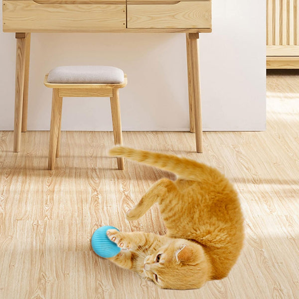 Dubkart Pet toys 360° Rotating Interactive Cat Toys Ball with LED Lights
