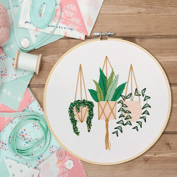 Dubkart Plant Pattern Embroidery Cross Stitch Starter Kit