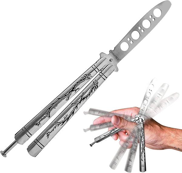 Dubkart Practice Butterfly Trainer Comb Knife Black Dragon