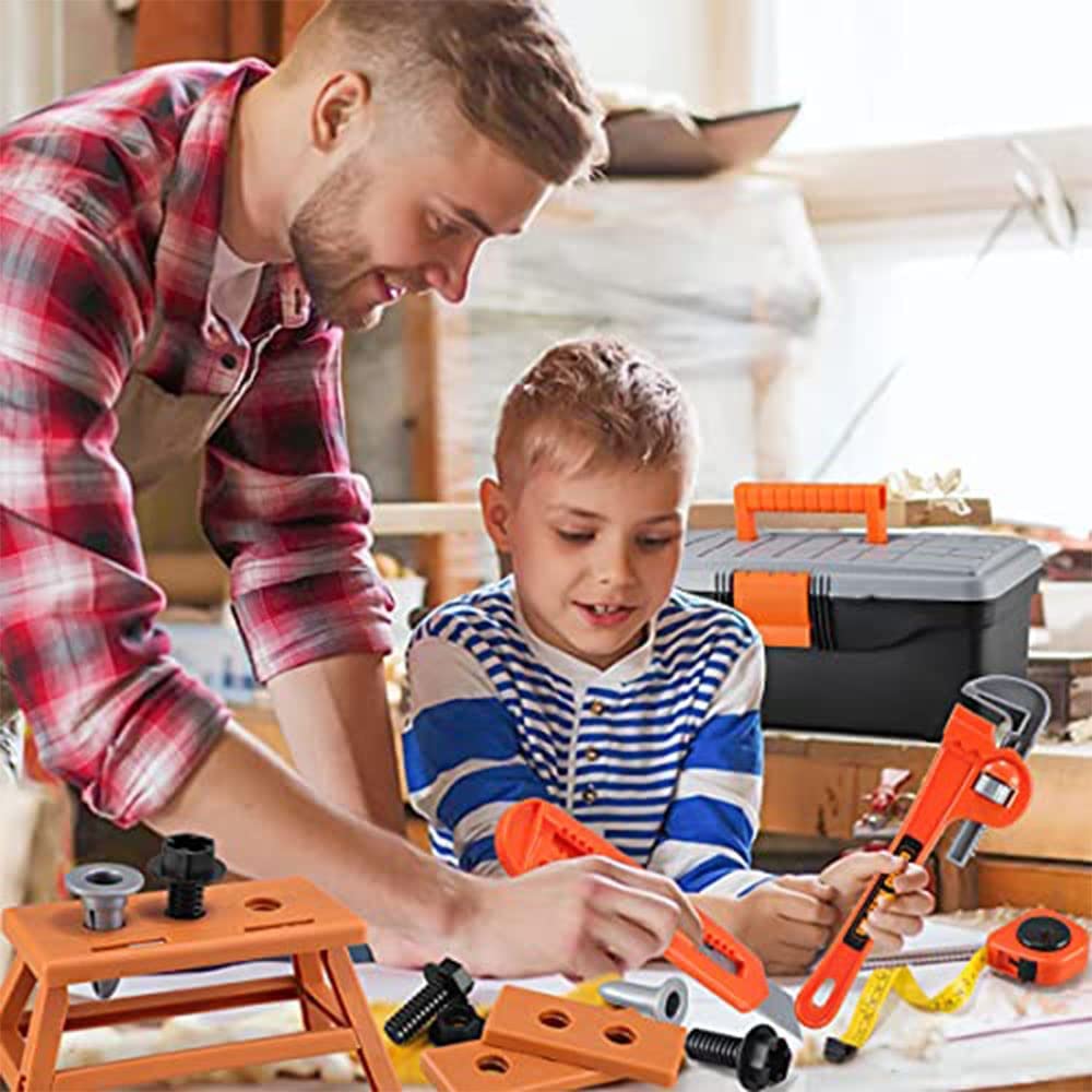 Dubkart Pretend Play Kids Construction Tool Toy Set Safe Pretend Play For Children