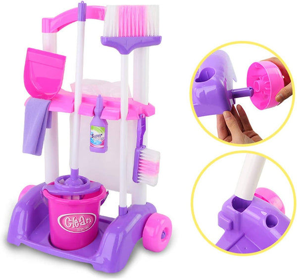 Dubkart Pretend Play Little House Helper Mini Cleaning Pretend Play Set
