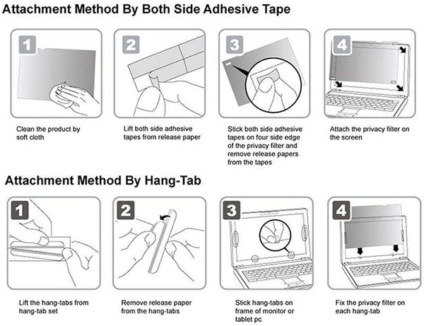Dubkart Privacy Protective Filter for 14 Inch LCD Screen Laptop