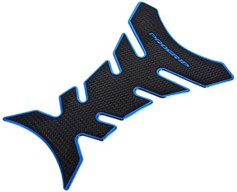 DubKart Progrip Black & Blue Motorcycle Bike Fuel Tank Pad Sticker 3D Decal