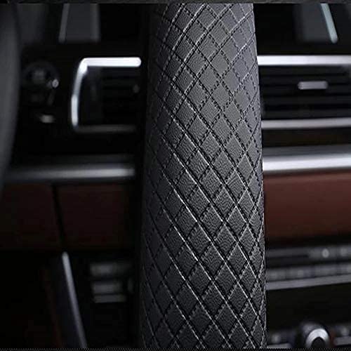 Dubkart PU Leather Universal Car Steering Wheel Cover 15 inches