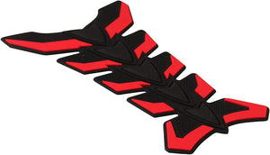 DubKart Red Motorcycle Bike Fuel Tank Pad Sticker 3D Rubber Decal