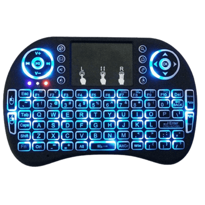 Dubkart Remote Controls Mini Backlit Wireless Touchpad Keyboard 2.4G Ghz Air Mouse
