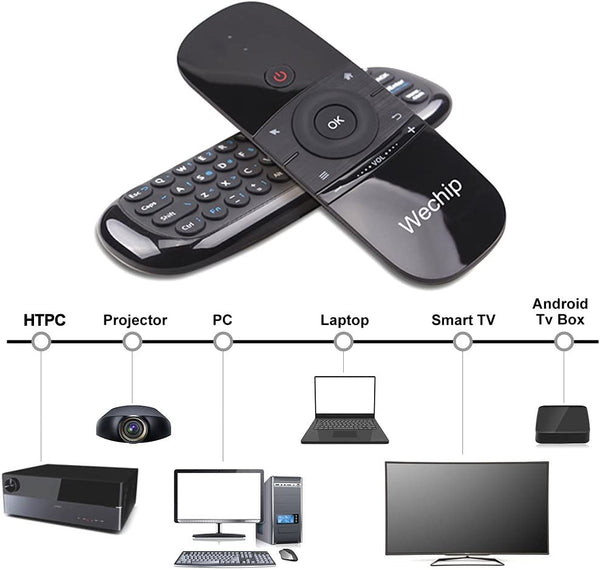 Dubkart Remote Controls Wechip 2.4G Smart TV Wireless Keyboard Remote Control Mouse