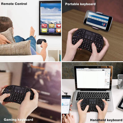 Dubkart Remote Controls Wireless RC Keyboard With Touchpad TV BOX Compatible