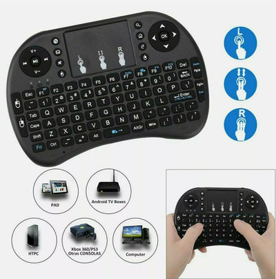 Dubkart Remote Controls Wireless RC Keyboard With Touchpad TV BOX Compatible