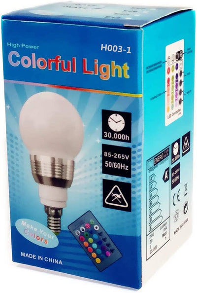 Dubkart RGB LED Color Bulb for Party Mood Lighting with Remote