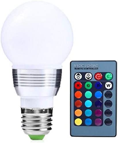 Dubkart RGB LED Color Bulb for Party Mood Lighting with Remote