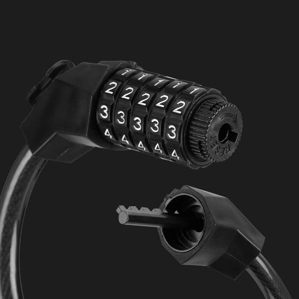 Dubkart Safety gear 5 Digit Bicycle Anti Theft Lock Cable