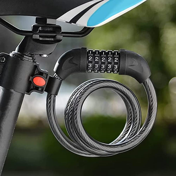 Dubkart Safety gear 5 Digit Bicycle Anti Theft Lock Cable