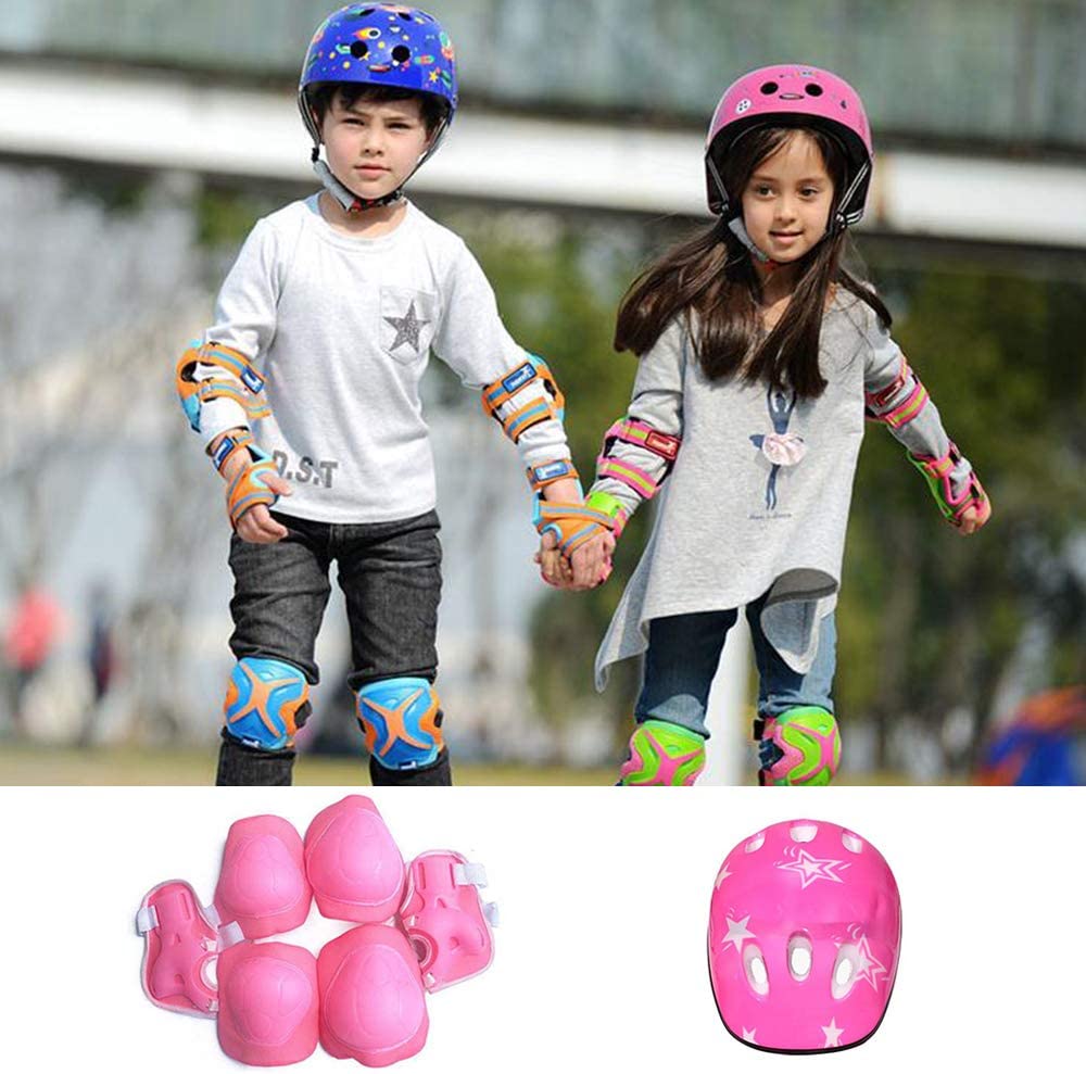 Dubkart Safety gear 7 PCS Kids Skating Cycling Universal Protective Gear Set