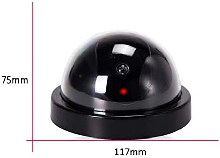 Dubkart Safety gear Dummy Fake CCTV Surveillance Dome Camera with LED Flash Light
