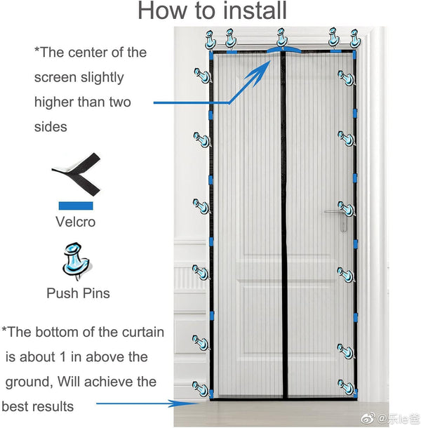 Dubkart Safety gear Magnetic Anti Mosquito / Insect Door Mesh