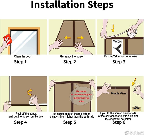 Dubkart Safety gear Magnetic Anti Mosquito / Insect Door Mesh