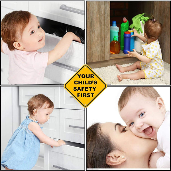 Dubkart Safety gear Magnetic Baby Proofing Child Safety Cabinet Locks No Screws or Drilling