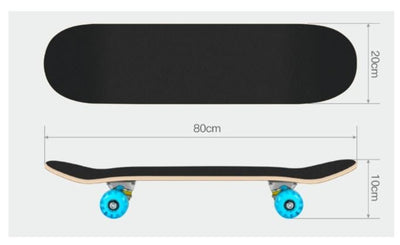 Dubkart Skateboards 7 Layer Canadian Maple Wood Rainbow Galaxy Skateboard