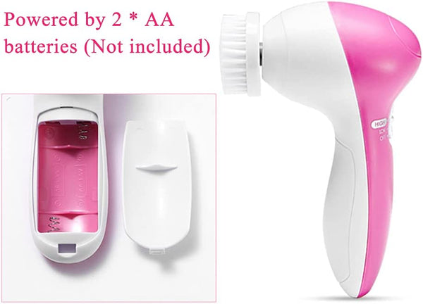 Dubkart Skin care 5in1 Beauty Care Face Deep Clean Facial Cleaner Massager Cleansing Brush