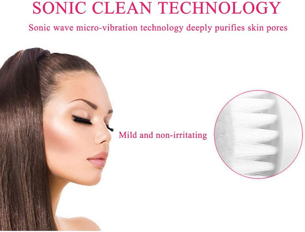 Dubkart Skin care 5in1 Beauty Care Face Deep Clean Facial Cleaner Massager Cleansing Brush