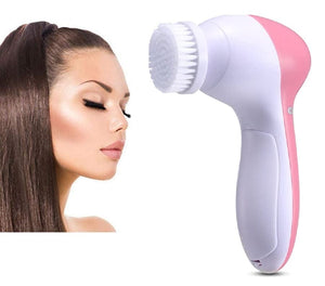 Dubkart Skin care 5in1 Beauty Care Face Deep Clean Facial Cleaner Massager Cleansing Brush