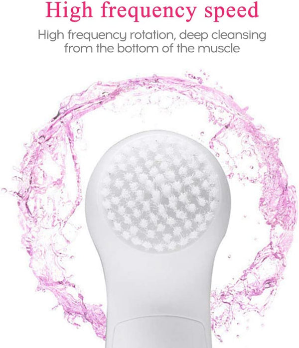 Dubkart Skin care 5in1 Beauty Care Face Deep Clean Facial Cleaner Massager Cleansing Brush
