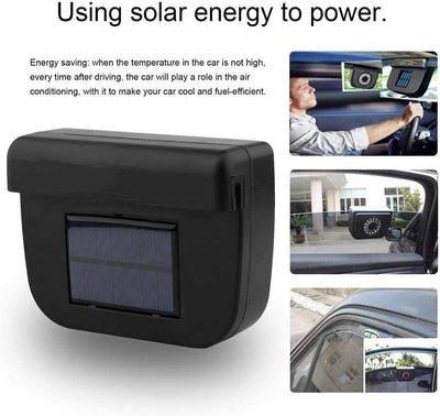 Dubkart Solar Powered Auto Ventilator Car Cooler Fan