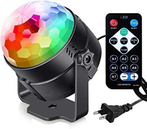 Dubkart Sound Activated DJ Party Lights Disco Ball with Remote Control