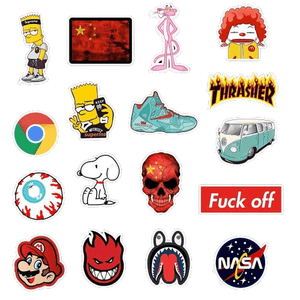 Dubkart Stickers 100 PCS Stickers for Skateboards Laptops Luggage