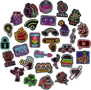 Dubkart Stickers 50 PCS Waterproof Neon Graffiti Vinyl Stickers Set