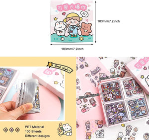 Dubkart Stickers 600+ Stickers Set Small Cute Cartoon Characters Animals Etc.