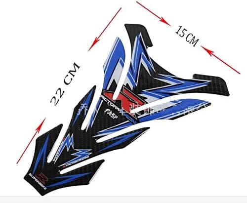 DubKart Suzuki GSX-R Motorcycle Bike Fuel Tank Pad Sticker 3D Decal