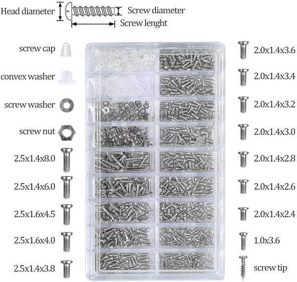 Dubkart Tools and home improvement 1000 PCS Eye Sun Glass Watch Repair Tool Kit