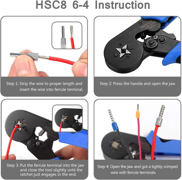 Dubkart Tools and home improvement 1200 PCS Wire Ferrule Crimping Plier Tool Kit