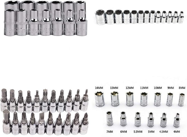 Dubkart Tools and home improvement 46 PCS Car Bike Repair Tool Socket Wrench Combination Set