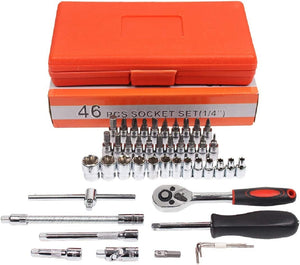 Dubkart Tools and home improvement 46 PCS Car Bike Repair Tool Socket Wrench Combination Set