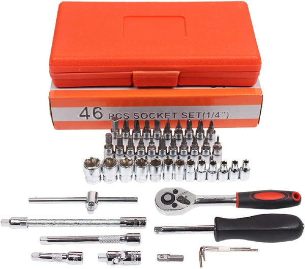 Dubkart Tools and home improvement 46 PCS Car Bike Repair Tool Socket Wrench Combination Set