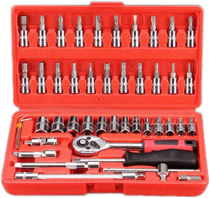 Dubkart Tools and home improvement 46 PCS Car Bike Repair Tool Socket Wrench Combination Set