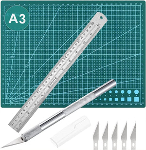 Dubkart Tools and home improvement A3 Size Self Healing Rotary Cutter Cutting Mat Paper Fabric 45x30cm (Green)