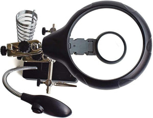 Dubkart Tools and home improvement Soldering Repair Tool Kit 5 LED Lights Magnifier & Stand