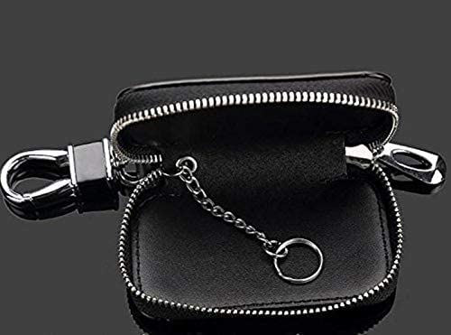 Dubkart Toyota Car Key Remote Black Leather Case Coin Holder