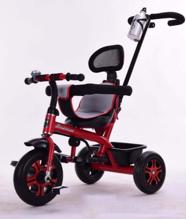 Dubkart Tricycle Baby Ride On Tricycle With Push Bar Age 1-6 Years (Red)