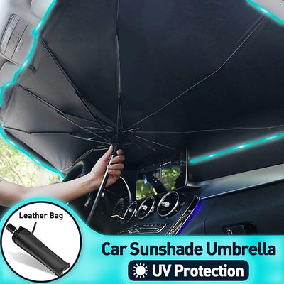 Dubkart Universal Car Windshield Sunshade Foldable Umbrella