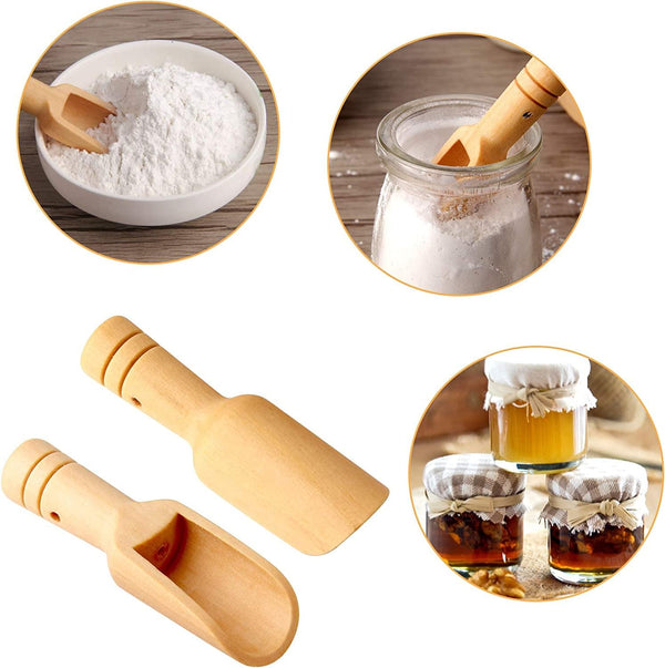 Dubkart Utensils 10 PCS Mini Wooden Kitchen Spoons