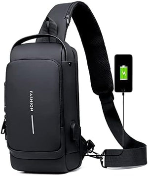 Dubkart Wallets Anti Theft Crossbody Sling Bag with USB Charging Port