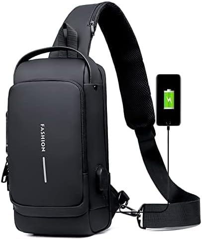 Dubkart Wallets Anti Theft Crossbody Sling Bag with USB Charging Port