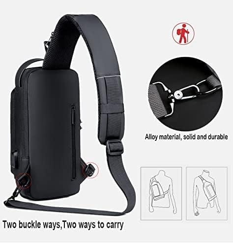 Dubkart Wallets Anti Theft Crossbody Sling Bag with USB Charging Port